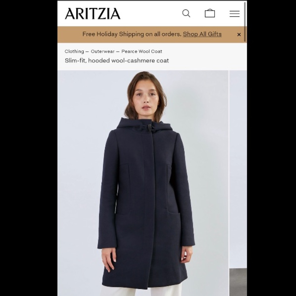 Artizia babaton wool cashmere blend coat - Picture 6 of 6